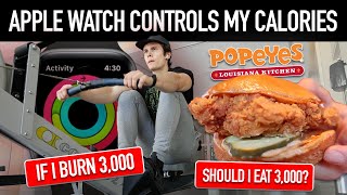 Letting My Apple Watch Control My Calories for 48 HOURS  OMAD  Popeyes Chicken Sandwich [upl. by Furie]