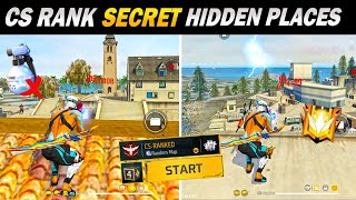 Cs Rank20 Secret Hidden Places For Grandmaster😱Top 20 Hidden Places Rank Push Free Fire After OB42 [upl. by Auginahs92]