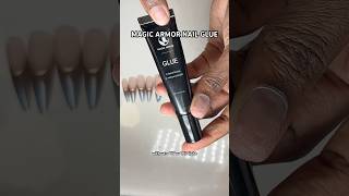 Magic Armor Nail Glue Tutorial and Review shorts [upl. by Aihsa446]