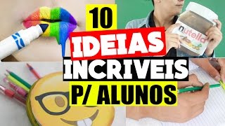 10 IDEIAS GENIAIS QUE TODO ALUNO PRECISA SABER [upl. by Inami]