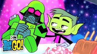 Dinner Time With The Teen Titans 🦐  Teen Titans Go  Cartoon Network [upl. by Analart]