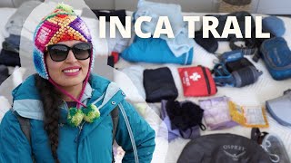 WHAT TO PACK FOR THE INCA TRAIL [upl. by Savina]