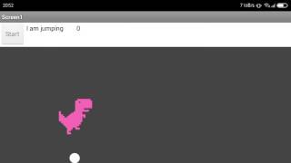 App Inventor Google Chrome Dinosaur Part 2 [upl. by Anirret]