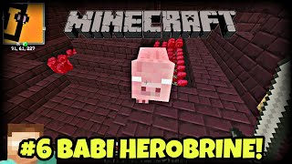 BERTEMU DENGAN BABI HEROBRINE DI NETHER FORTRESS  MINECRAFT SURVIVAL MOD 6 [upl. by Esther]