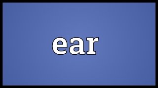 Ear Meaning [upl. by Atiker734]