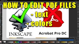 How to Edit PDF Files using Inkscape  Free and Open Source [upl. by Innes]