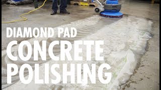 DIAMOND PAD Concrete Polishing by Ultra Chem Labs [upl. by Suolhcin208]