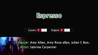 Espresso  Sabrina Carpenter Karaoke Version [upl. by Wait15]