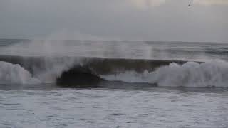 Santa Barbara  CA  Big Leadbetter Beach Harbor Surf Jan 5 2023 HD 4K [upl. by Otsirave]