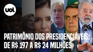 Lula x Bolsonaro e mais Presidenciáveis declaram patrimônio de R 197 a R 24 milhões [upl. by Annaeg]