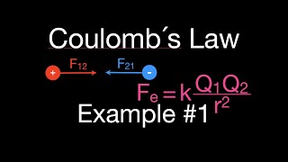 Coulombs Law 2 of 7 Calculate the Force Between Two Charges [upl. by Morie]