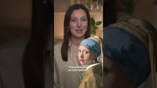 Ragazza con orecchino di perla di Vermeer arte storiadellarte artemoderna operedarte [upl. by Bashee]