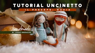 TUTORIAL MARIA PRESEPE NATALE 2021🎄  Come fare la sacra famiglia alluncinetto [upl. by Kloman]