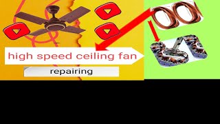 How To High Speed Ceiling Fan Coil Winding [upl. by Fiorenze]