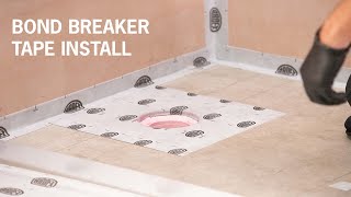 Bathroom Bond Breaker Tape Installation [upl. by Emerald912]