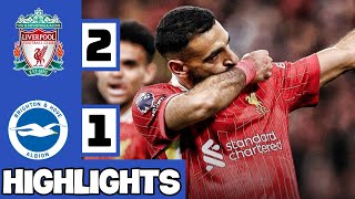 🔴 Liverpool vs Brighton 21 Extended HighLights  Gakpo amp Salah goals [upl. by Gawlas653]