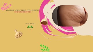 MASSAGE ANTI CELLULITE AQUEUSE AVEC LA MADEROTHERAPIE maderotherapie massage massageanticellulite [upl. by Yespmed]