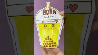 BOBA MILK TEA BLINDBAG boba paperdiypapersquishyartcraftdiyblindbagpapercraftnicefypfor [upl. by Sesom]