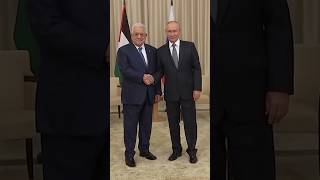 Russias Putin Meets Palestinian President Abbas in Moscow [upl. by Lempres]