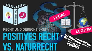 Positives Recht vs Naturrecht inklusive Radbruchsche Formel [upl. by Kazmirci904]