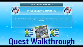 The Sims FreePlay  Professions Training Quest Walkthrough Police Station Update [upl. by Pascasia]