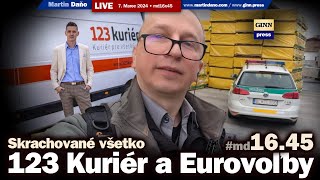 Live Skrachovaný 123 kuriér upratuje a hľadá sa strana pre Eurovoľby md16x45 [upl. by Aiciles]