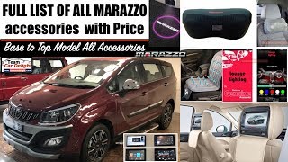 Mahindra Marazzo List of All InteriorExterior Accessories with Price  Marazzo Accessories [upl. by Lorac419]