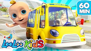 The Wheels On The Bus  S2EP74 Musical Adventure Collection  LooLoo Kids Songs for Kids [upl. by Masha]