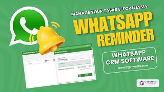 How to Use WhatsApp Reminders  Whatsapp Marketing Software  Whatsapp CRM [upl. by Sewel]