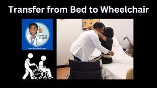 CNA Skill Transfer from Bed to Wheelchair [upl. by Agamemnon]