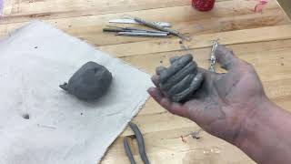 Clay Hand building Demo Tutorial Step by Step [upl. by Namso269]