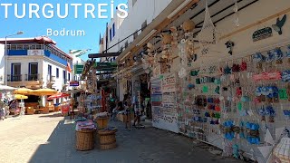 Bodrum Turgutreis Bazaar Walking Tour  August 2022 MuğlaTurkey [upl. by Truelove]