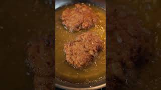 What NOT to Do Nashville Fried Chicken Burger Attempt friedchicken nashville burger shorts [upl. by Hadeis]