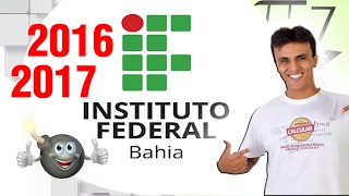 IFBA 20162017  Correção Técnico Integrado  Bahia [upl. by Haerdna]