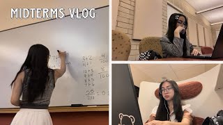 Uni STUDY Vlog📁 midterms productive study with me [upl. by Leakim502]