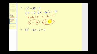 Solving Quadratic Equations by Factoring [upl. by Papageno728]