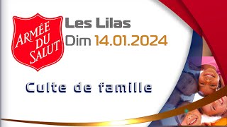 Culte du dimanche 14 janvier 2024 Armée du Salut en direct avec le poste des Lilas [upl. by Lara]