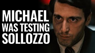 Michael was testing Sollozzo [upl. by Ilarin]