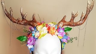 DIY Antler  Headdress [upl. by Essenaj]