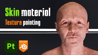 Creating HyperRealistic Face Skin Material  Substance Painter amp Blender Timelapse [upl. by Photina]