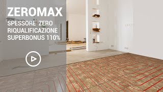 ZEROMAX RADIANTE A PAVIMENTO a zero spessore ideale per la RISTRUTTURAZIONE [upl. by Lennon122]