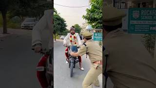 Police Ne Dulhe Ko Pakda  Sujal Thakral shorts ytshorts youtubeshorts funny police wedding [upl. by Lennod]