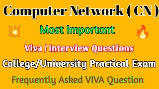 Computer Network Viva Practical Question in Hindi  CollegeUniversity Semester Exam [upl. by Charron]