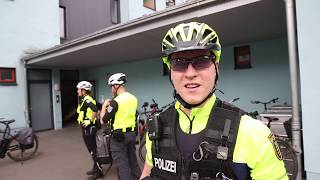 Zusammenarbeit der Fahrradstaffeln der Stadt Leipzig und der Polizei [upl. by Lleumas]