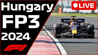 🔴F1 LIVE  Hungary GP FP3  Commentary  Live Timing [upl. by Ahsinan539]