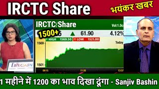 IRCTC Share Analysis Sanjiv Bashinbuy or not  target 2024irctc share newsirctc share latest news [upl. by Piper]