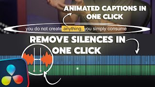 Edit Videos In ONE CLICK In DaVinci Resolve  AutoCut [upl. by Eem]