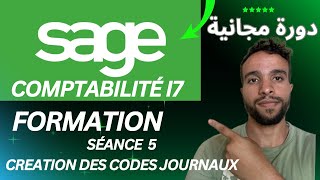 Formation sage comptabilité séance 5 création des codes journaux [upl. by Katrinka]