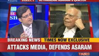 The Newshour Debate Defends Asaram attacks media [upl. by Quiteri315]