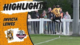 Highlights  Folkestone Invicta 31 Lewes FC  Isthmian Premier Division [upl. by Worthy]